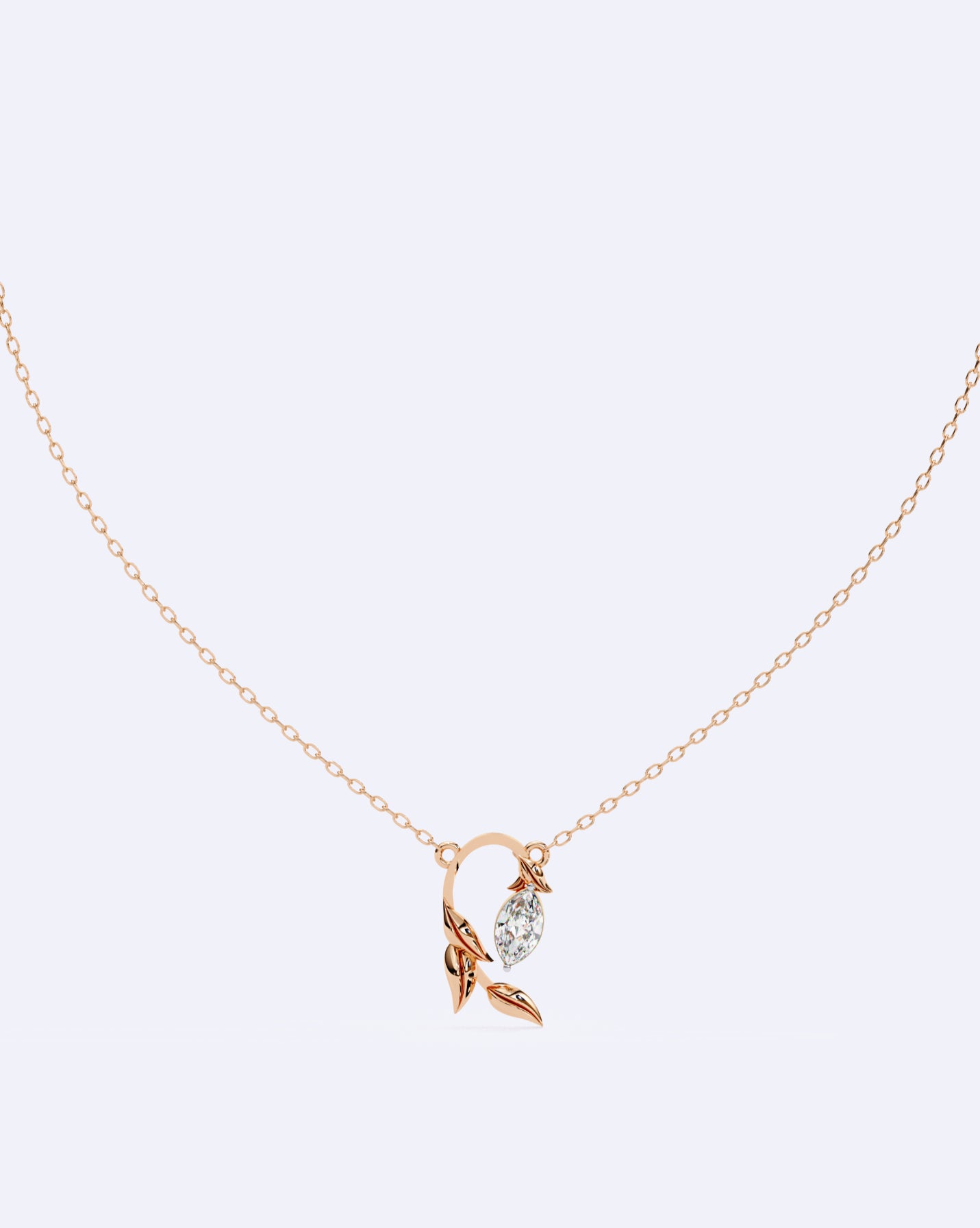 Blooming Bud Diamond Pendant