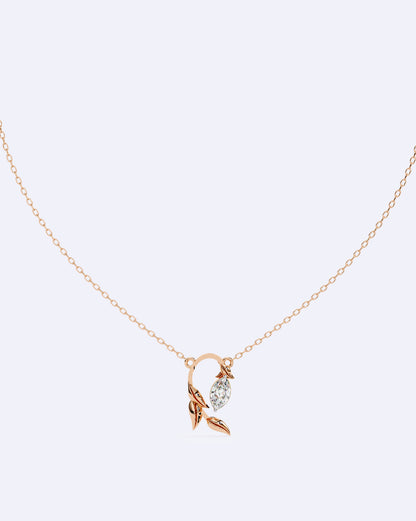 Blooming Bud Diamond Pendant