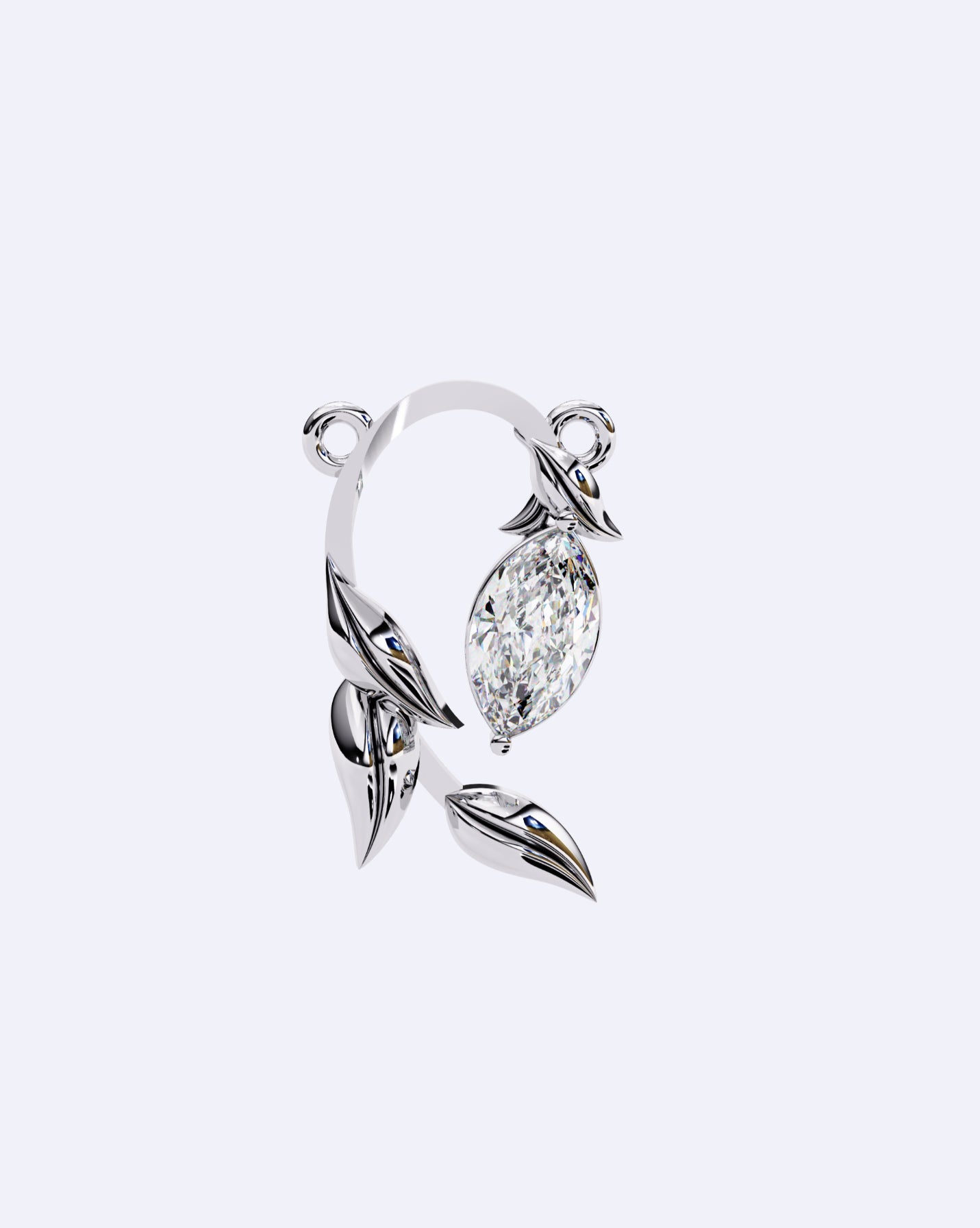 Blooming Bud Diamond Pendant