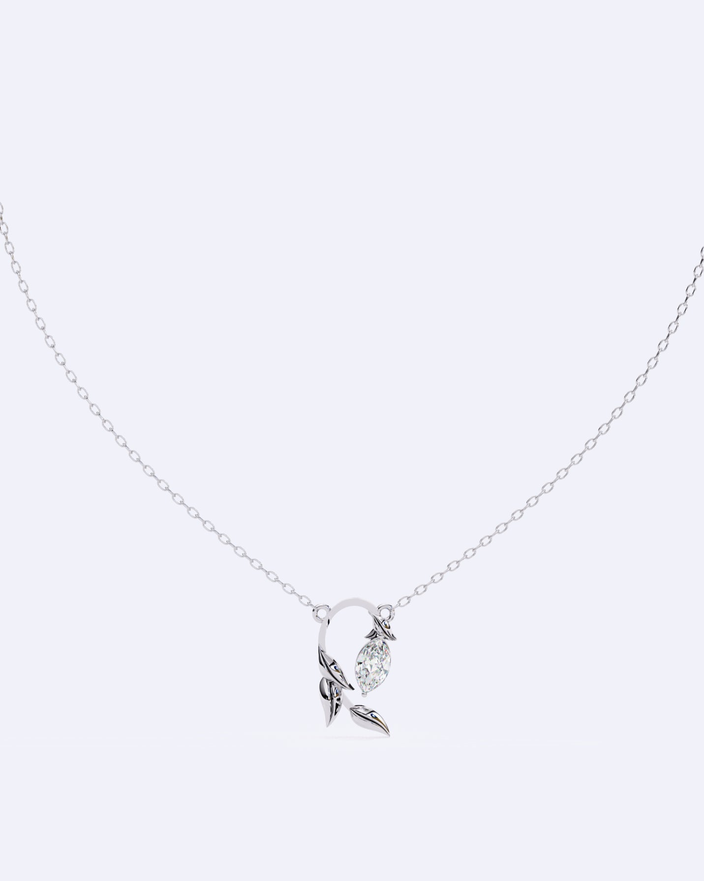 Blooming Bud Diamond Pendant