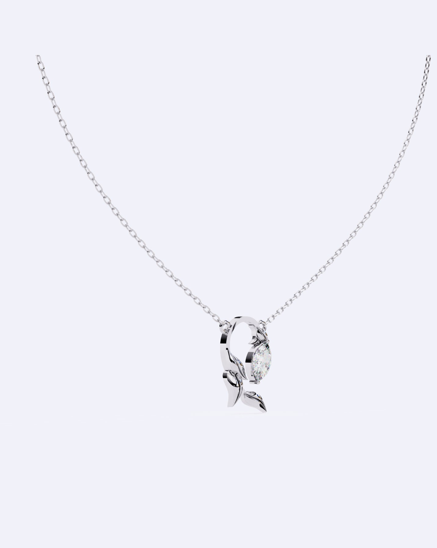 Blooming Bud Diamond Pendant
