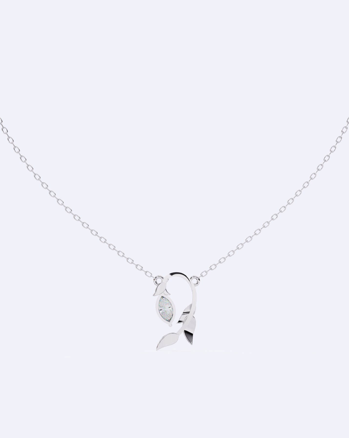 Blooming Bud Diamond Pendant
