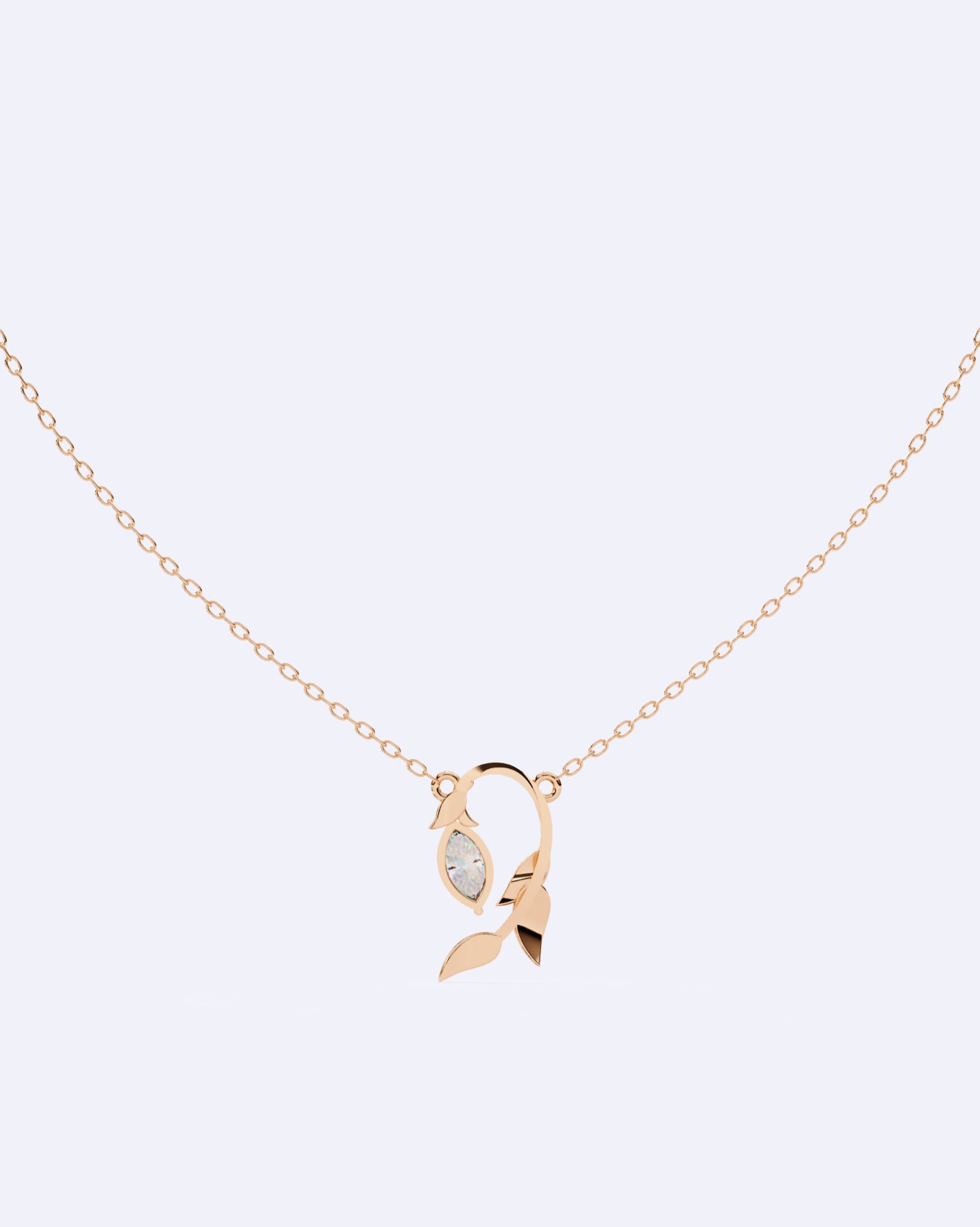 Blooming Bud Diamond Pendant