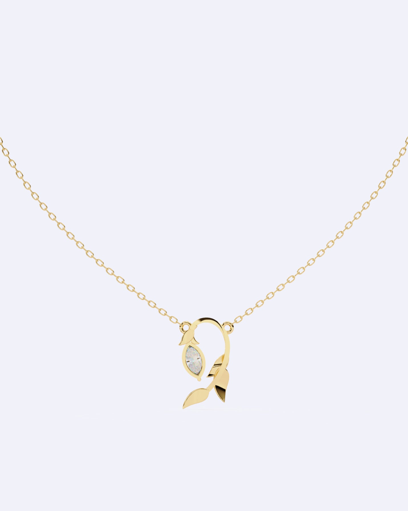 Blooming Bud Diamond Pendant