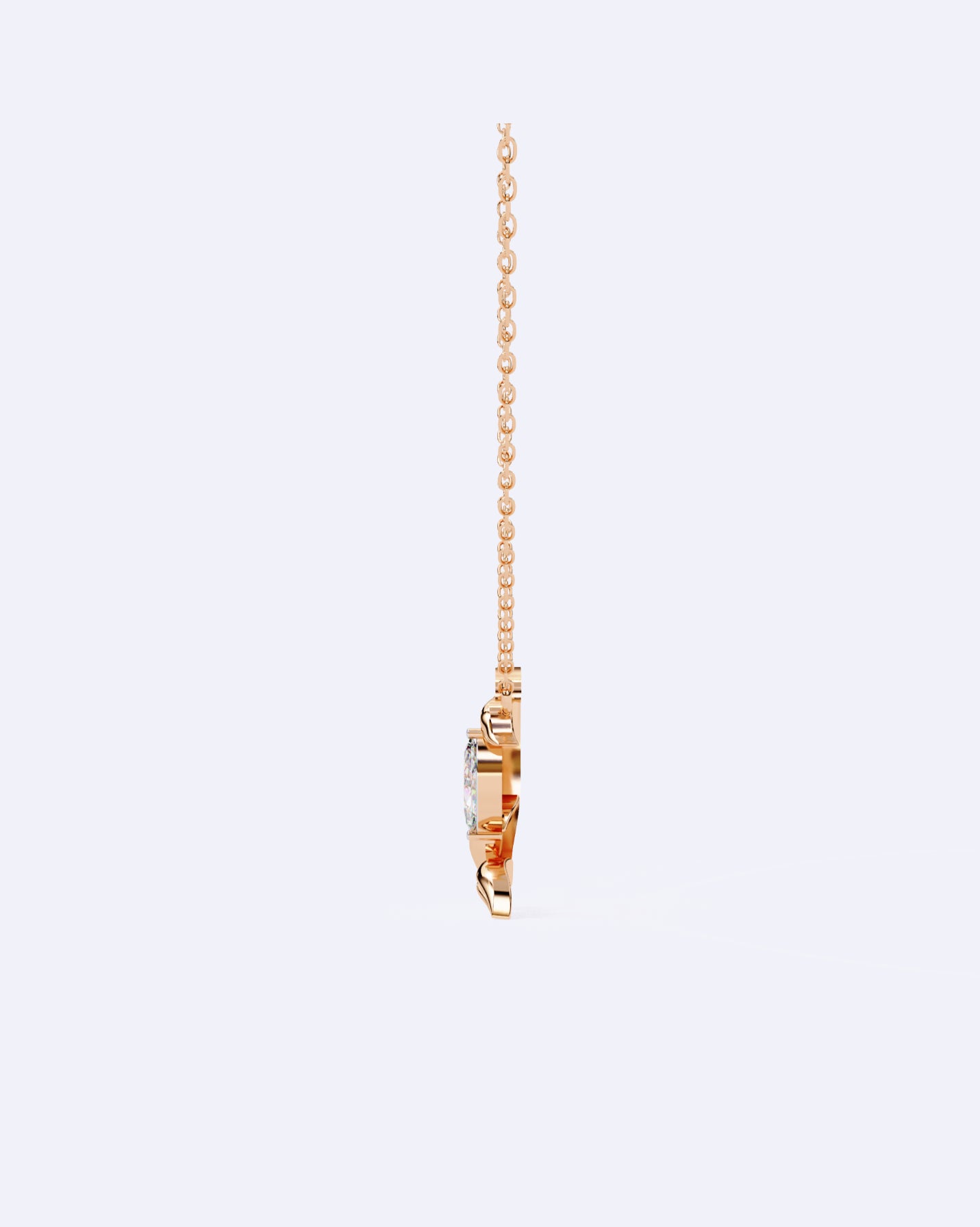 Blooming Bud Diamond Pendant