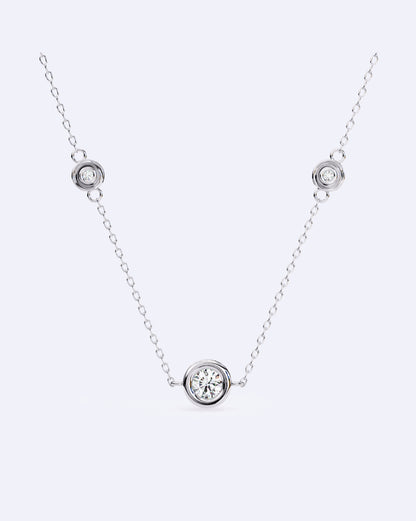 Triple Diamond Chain Pendant