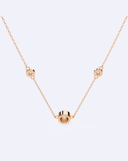 Triple Diamond Chain Pendant