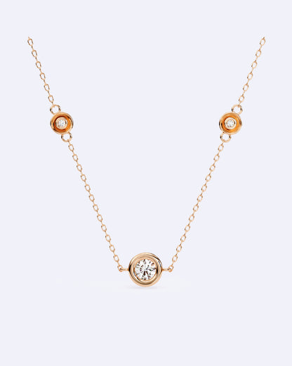 Triple Diamond Chain Pendant