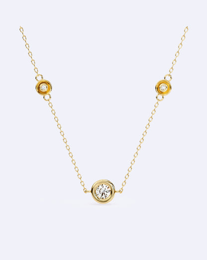 Triple Diamond Chain Pendant