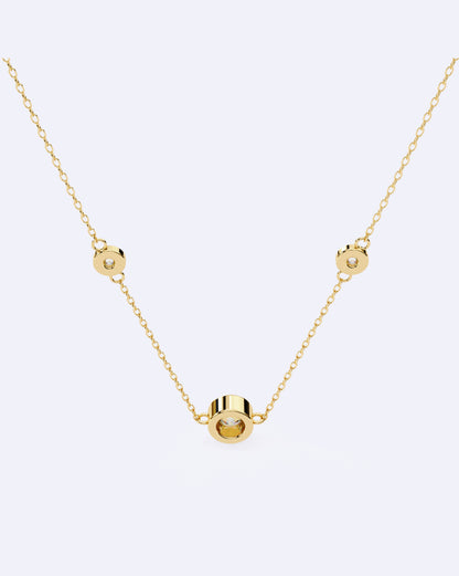 Triple Diamond Chain Pendant