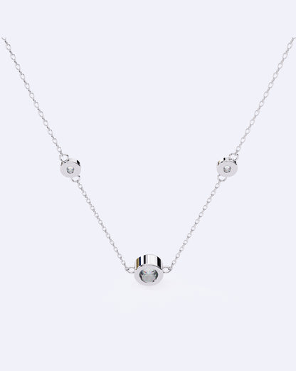 Triple Diamond Chain Pendant