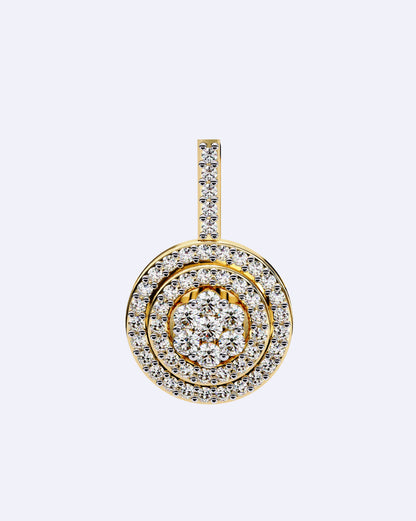 Diamond Floral Outline Pendant