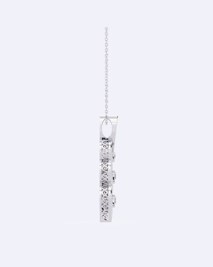 Graceful Twist Diamond Pendant