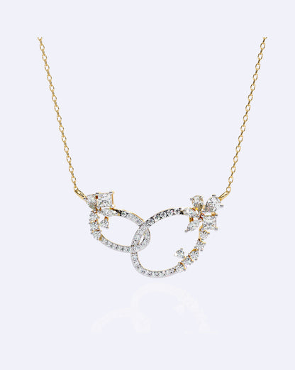 Interlinked Oval Diamond Pendant