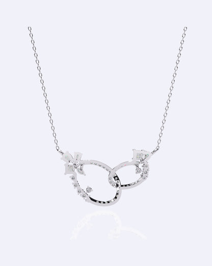Interlinked Oval Diamond Pendant
