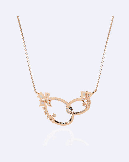 Interlinked Oval Diamond Pendant