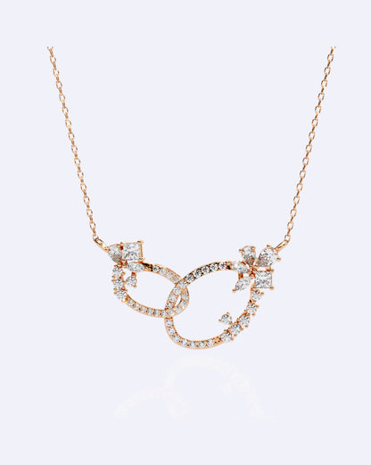 Interlinked Oval Diamond Pendant