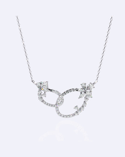 Interlinked Oval Diamond Pendant