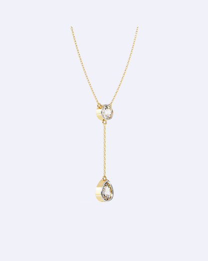 Dual Diamond Drop Pendant