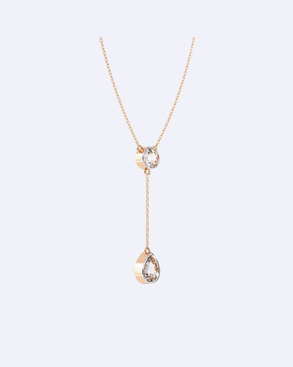Dual Diamond Drop Pendant