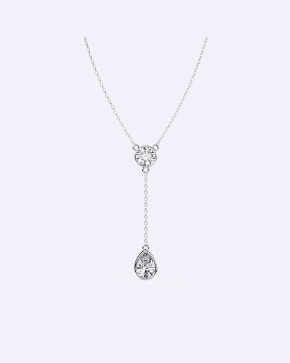 Dual Diamond Drop Pendant