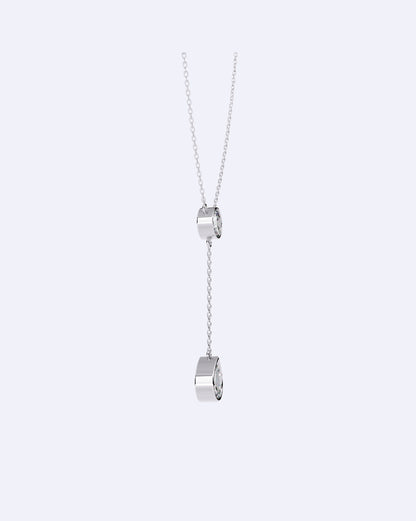 Dual Diamond Drop Pendant