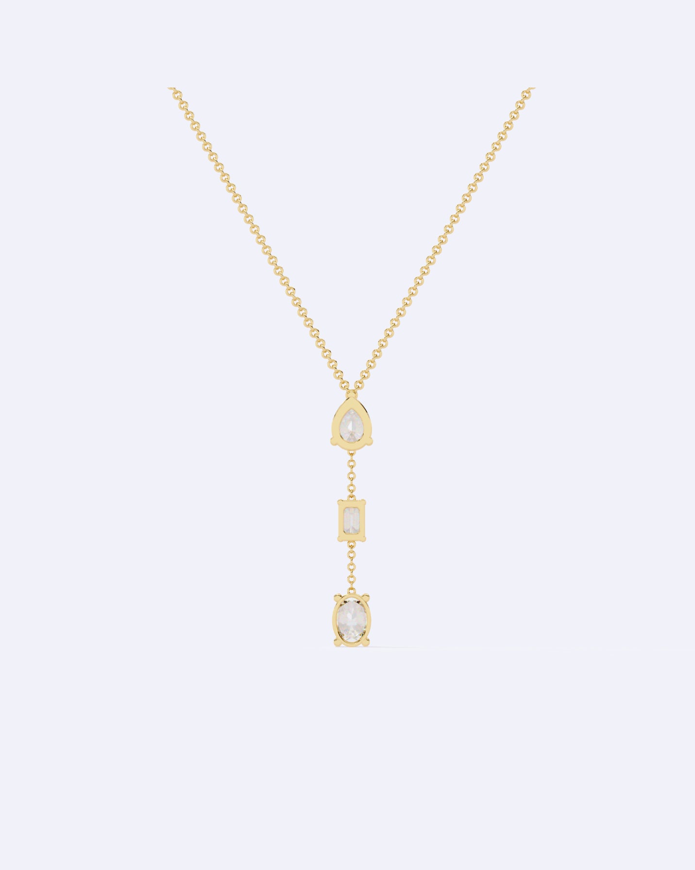 Three-Stone Linear Pendant