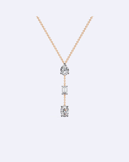 Three-Stone Linear Pendant