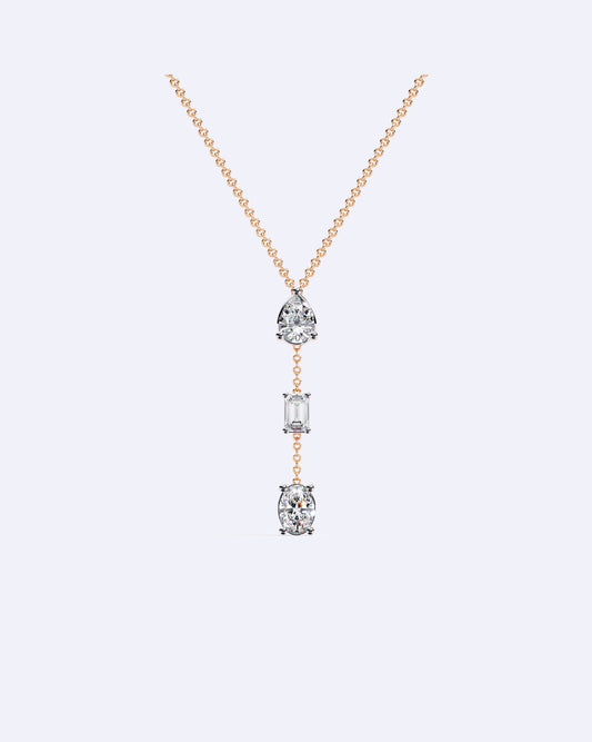 Three-Stone Linear Pendant