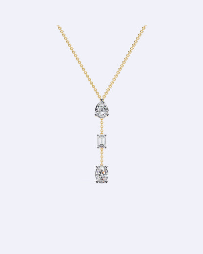 Three-Stone Linear Pendant