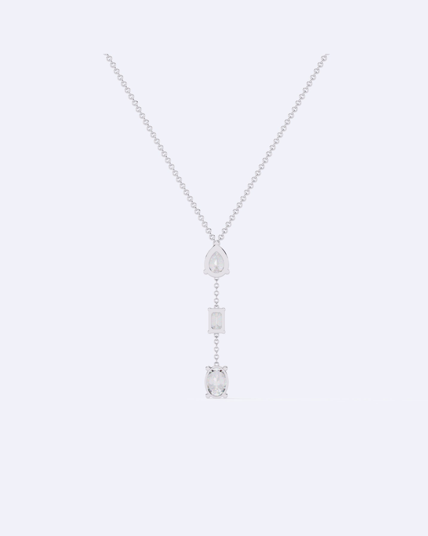 Three-Stone Linear Pendant