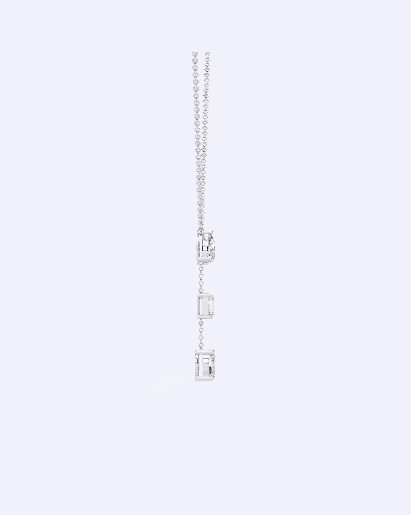 Three-Stone Linear Pendant