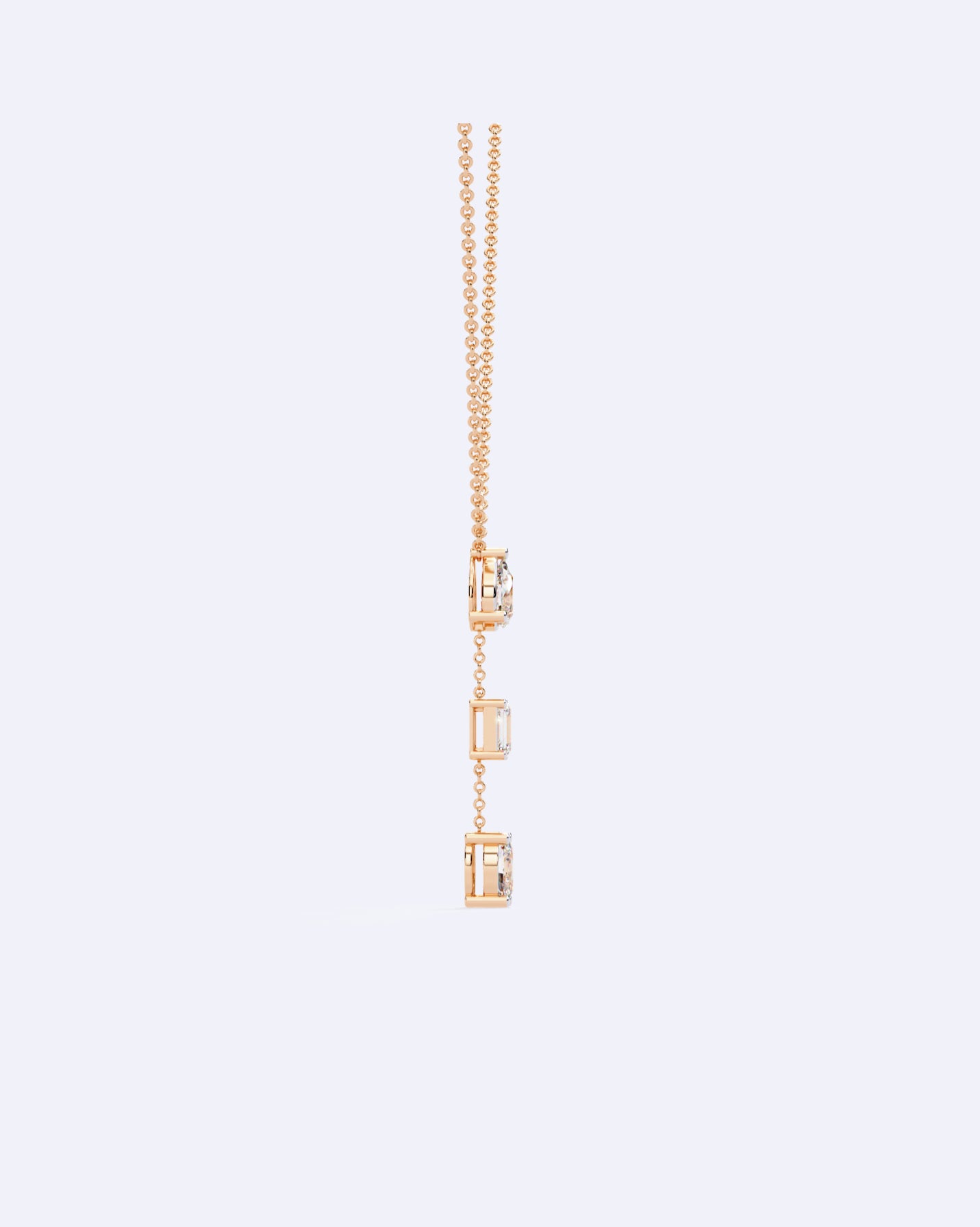 Three-Stone Linear Pendant