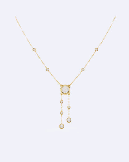 Luminous Solitaire Cascade Pendant