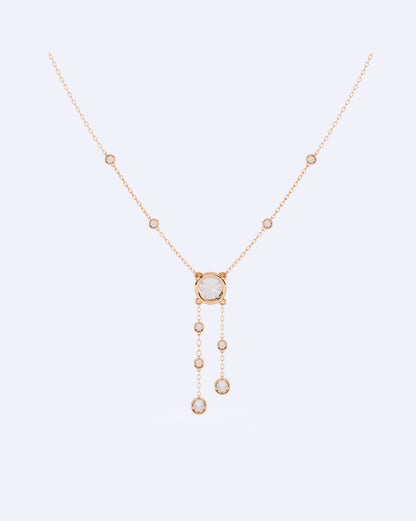 Luminous Solitaire Cascade Pendant