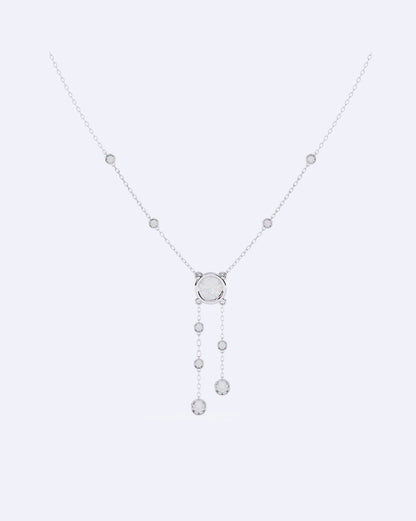 Luminous Solitaire Cascade Pendant