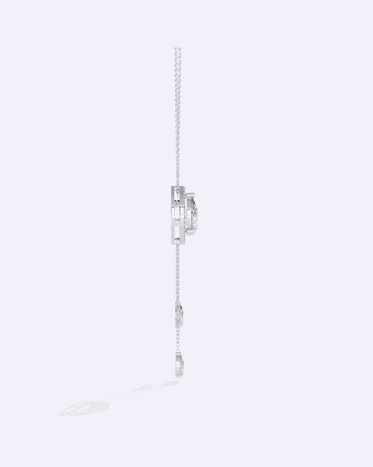 Halo Pear Drizzle Pendant